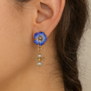 Blue  flower angel